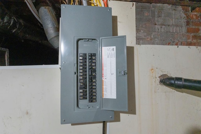 utility room featuring electric panel