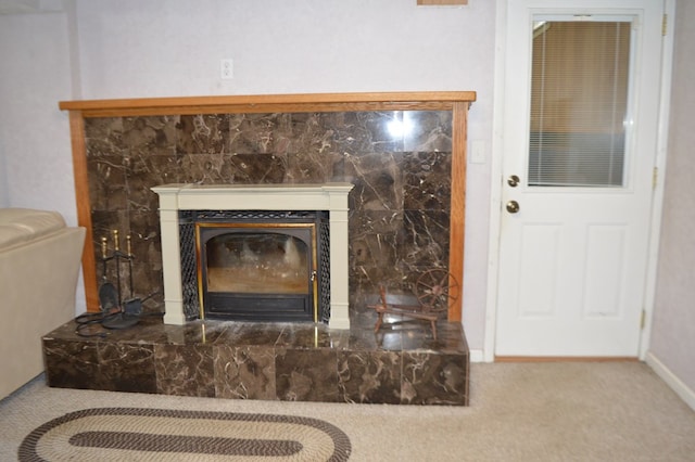 room details featuring carpet flooring