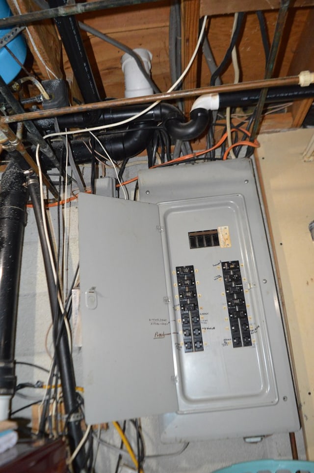 utility room featuring electric panel