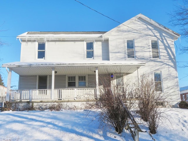 view of front of house with a porch