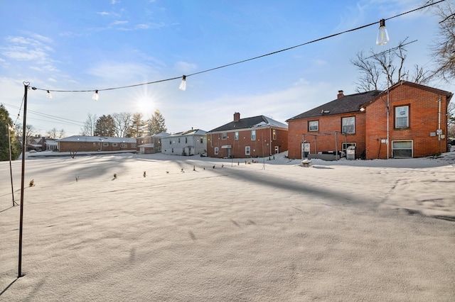 view of snowy yard