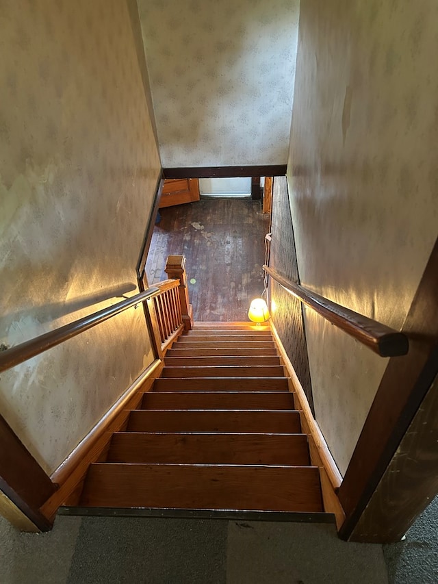 1221 N Sandusky Ave, Bucyrus, OH 44820 - stairs with wood-type flooring