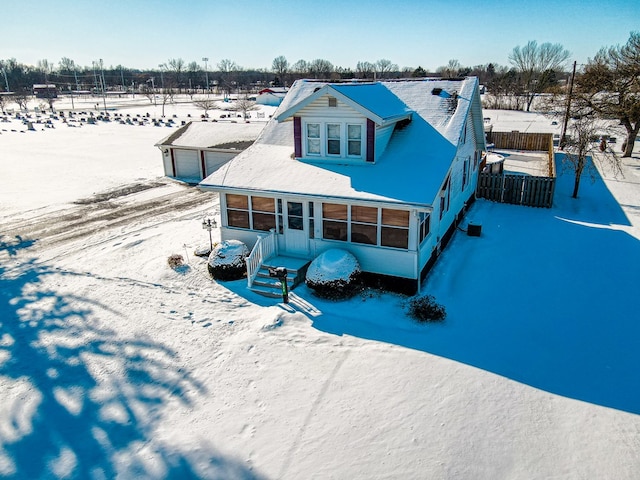 view of front of home