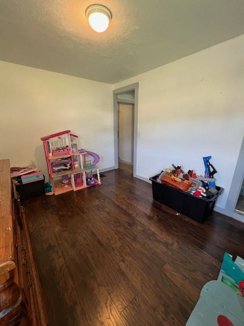 2415 State Route 96, Ashland, OH 44805 - rec room featuring wood finished floors and a textured ceiling