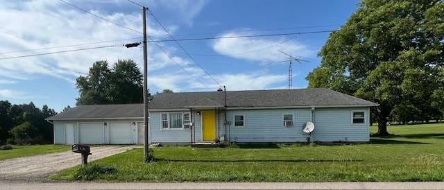2415 State Route 96, Ashland, OH 44805 - single story home featuring a garage, a front yard, and driveway