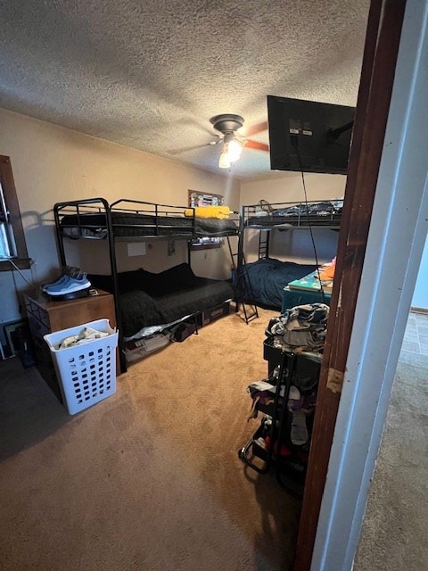 2415 State Route 96, Ashland, OH 44805 - carpeted bedroom featuring a textured ceiling