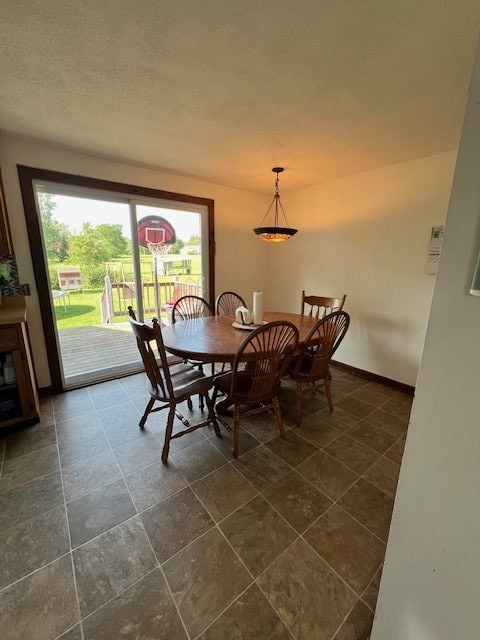 2415 State Route 96, Ashland, OH 44805 - dining area featuring a textured ceiling and baseboards