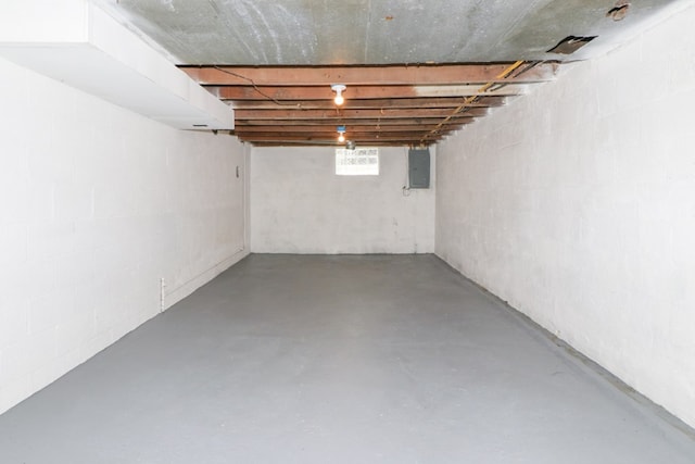1008 Burger Ave, Mansfield, OH 44906 - below grade area featuring electric panel and concrete block wall
