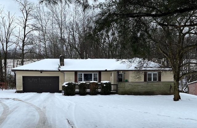 ranch-style house with a garage