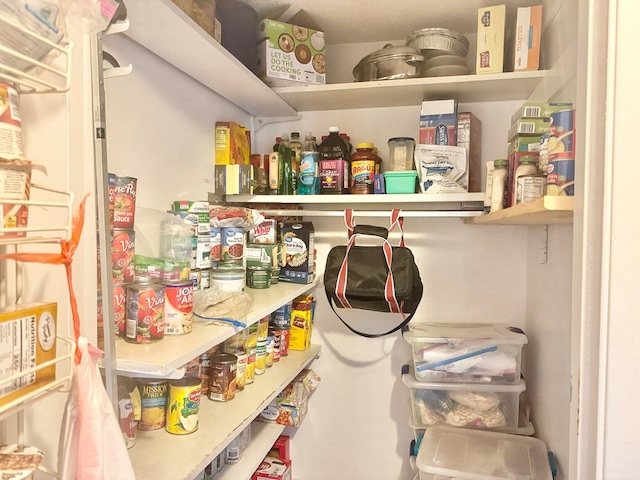 view of pantry