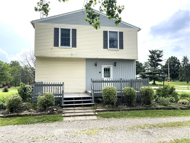5655 Lime Rd, Galion, OH 44833 - view of front of home featuring a deck