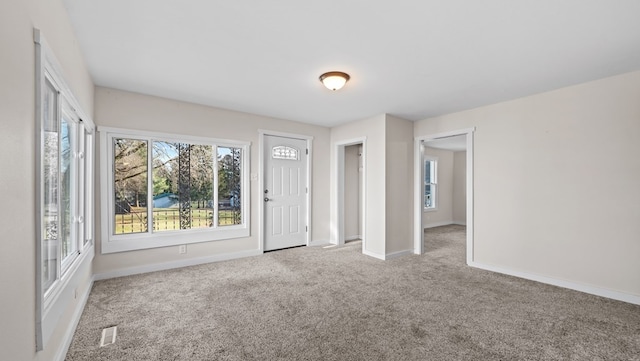 view of carpeted empty room