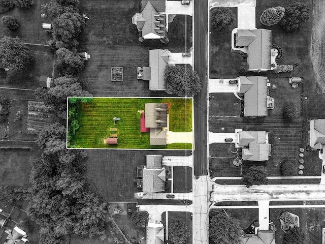 1645 Spring Village Ln, Mansfield, OH 44906 - aerial overview of property's location with property parcel outlined
