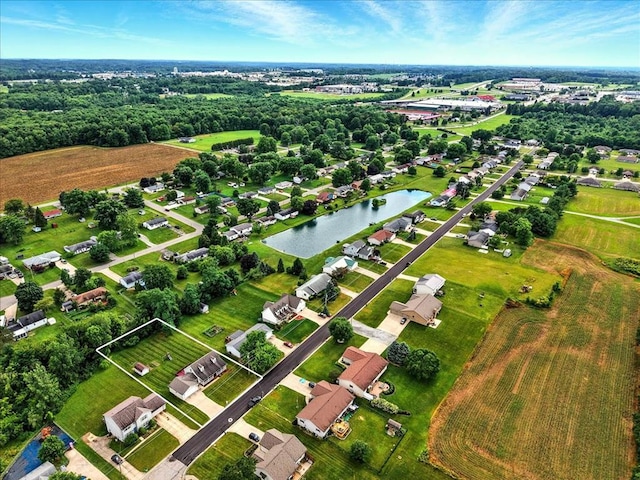 1645 Spring Village Ln, Mansfield, OH 44906 - aerial view of property and surrounding area featuring a large body of water