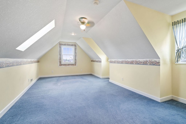 4299 County Road 20, Mount Gilead, OH 43338 - bonus room with carpet flooring, a skylight, and vaulted ceiling