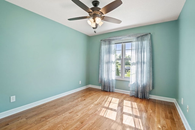 4299 County Road 20, Mount Gilead, OH 43338 - empty room featuring wood finished floors and ceiling fan