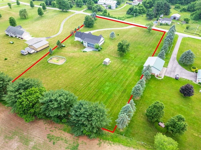 4299 County Road 20, Mount Gilead, OH 43338 - view of rural area with property boundaries highlighted