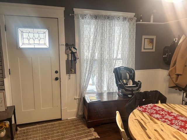 foyer entrance featuring plenty of natural light