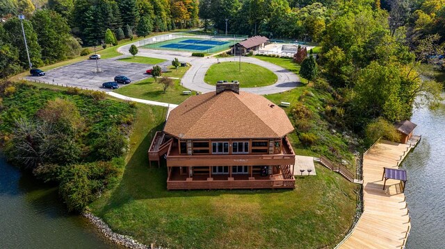 7326 State Route 19 Unit U3 L57-59, Mount Gilead, OH 43338 - view of subject property featuring a nearby body of water and a forest