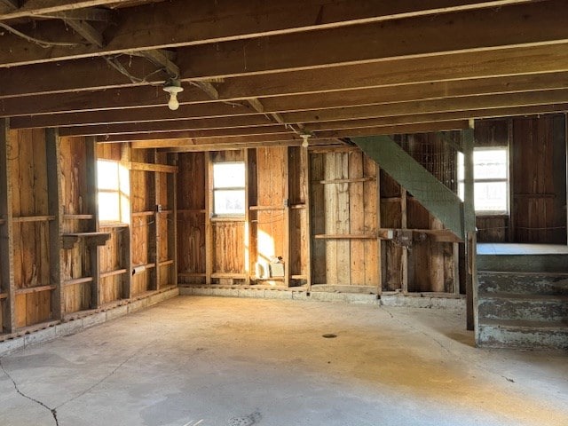 miscellaneous room featuring concrete flooring