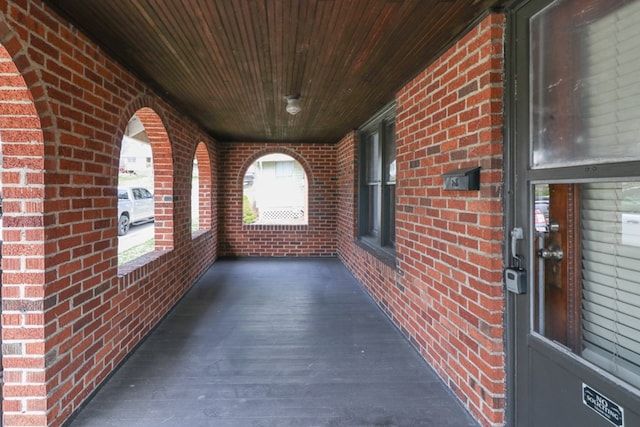 view of patio with a porch