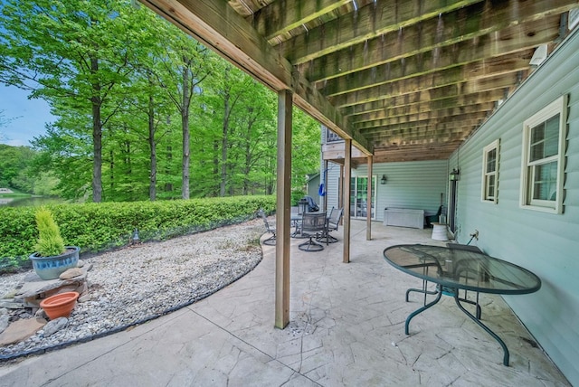 7326 State Route 19 Unit 1-2, Mount Gilead, OH 43338 - view of patio featuring outdoor dining space