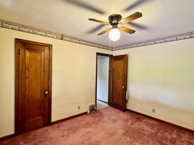 625 Grove Ave, Galion, OH 44833 - carpeted spare room featuring a ceiling fan and baseboards