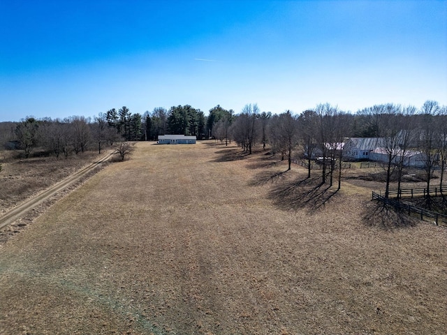 exterior space featuring a rural view