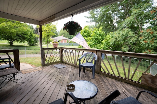 780 Pulver List Rd, Mansfield, OH 44905 - deck with a fenced backyard