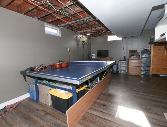 623 Bendle Ave, Shelby, OH 44875 - recreation room featuring wood finished floors