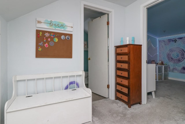 623 Bendle Ave, Shelby, OH 44875 - carpeted bedroom with lofted ceiling