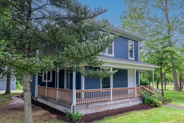 1676 Old Delaware Rd, Mount Vernon, OH 43050 - view of front of house featuring a porch