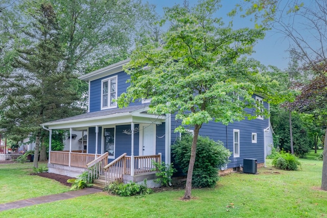 1676 Old Delaware Rd, Mount Vernon, OH 43050 - traditional style home featuring covered porch and a front lawn