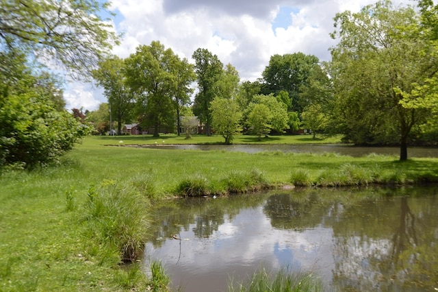 view of water feature