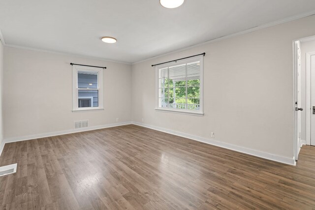 110 Hill St, Edison, OH 43320 - empty room with wood finished floors and ornamental molding