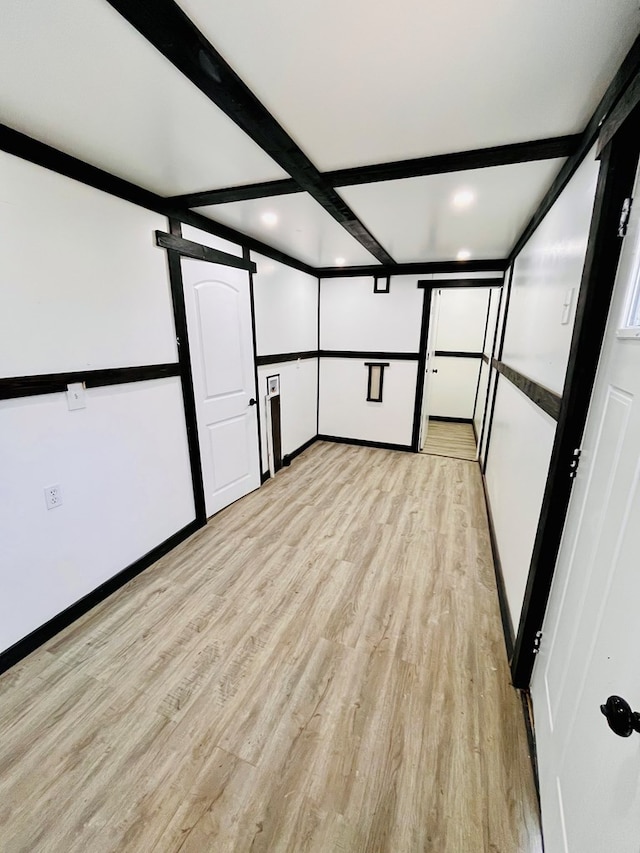 328 Newman St, Mansfield, OH 44902 - spare room featuring light wood-type flooring, baseboards, and recessed lighting