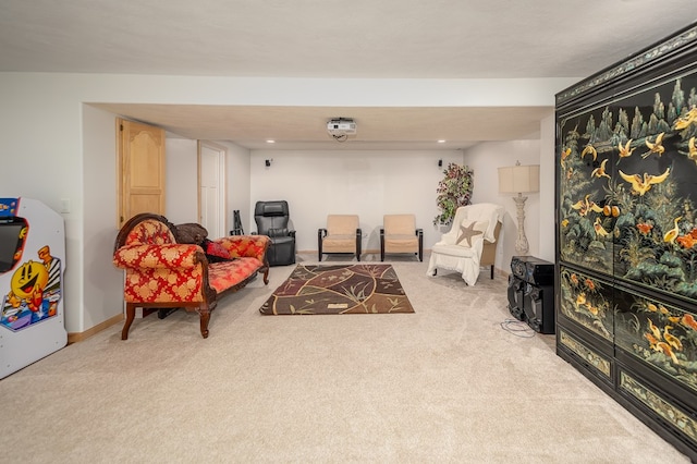 2453 Whitney Ave, Ontario, OH 44906 - living area featuring carpet and recessed lighting