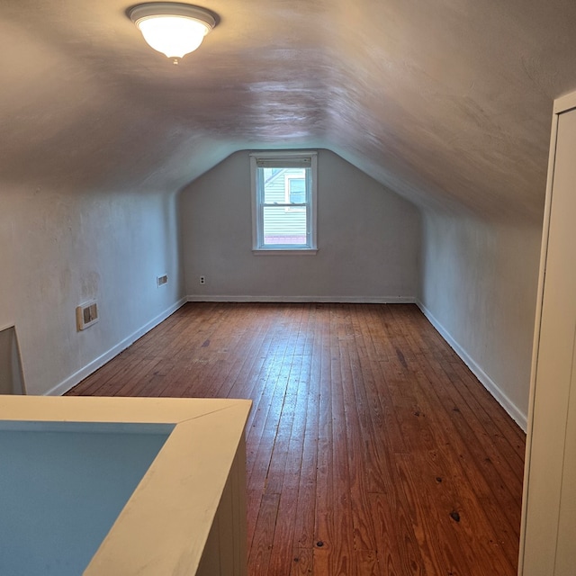 321 Lee Ln, Mansfield, OH 44905 - additional living space with dark wood-style floors and lofted ceiling