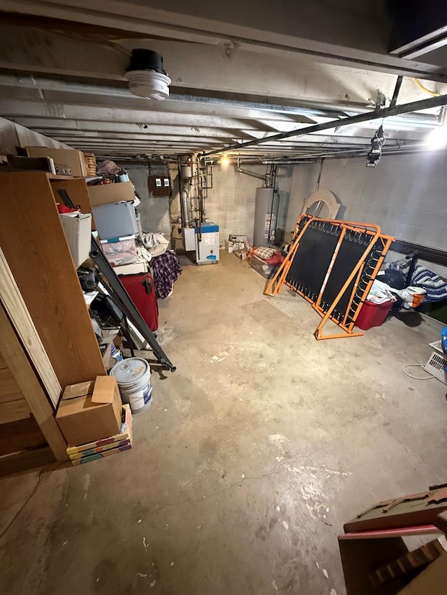 950 Woodbine St, Willard, OH 44890 - unfinished below grade area featuring water heater