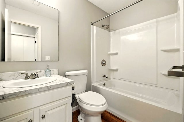 1696 Riva Rdg, Mansfield, OH 44904 - full bath featuring bathtub / shower combination, vanity, and wood finished floors