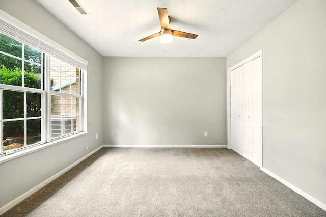 1696 Riva Rdg, Mansfield, OH 44904 - unfurnished bedroom with carpet floors, a closet, and a ceiling fan