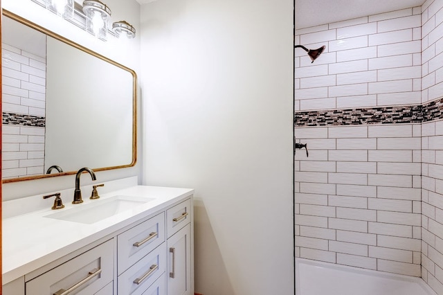 42 Kester Dr, Mount Vernon, OH 43050 - bathroom with a tile shower and vanity