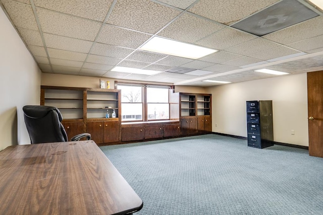 15 W Main St, Lexington, OH 44904 - carpeted office space featuring a drop ceiling and baseboards
