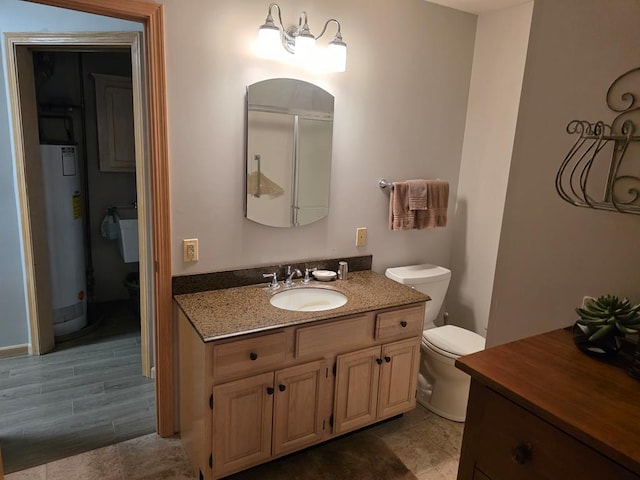1683 Riva Ridge Dr, Mansfield, OH 44904 - bathroom featuring water heater and vanity