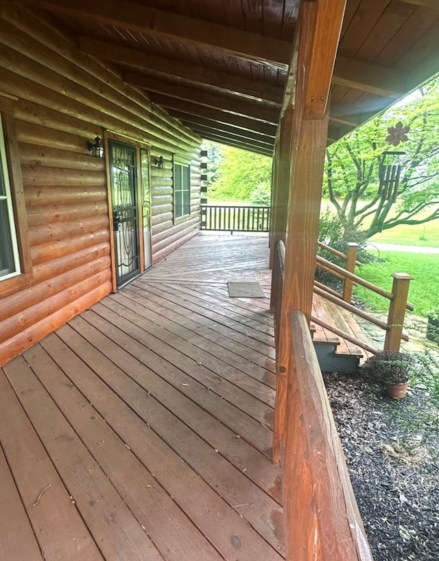 7402 Smokey Rd, Berlin Heights, OH 44814 - view of wooden deck