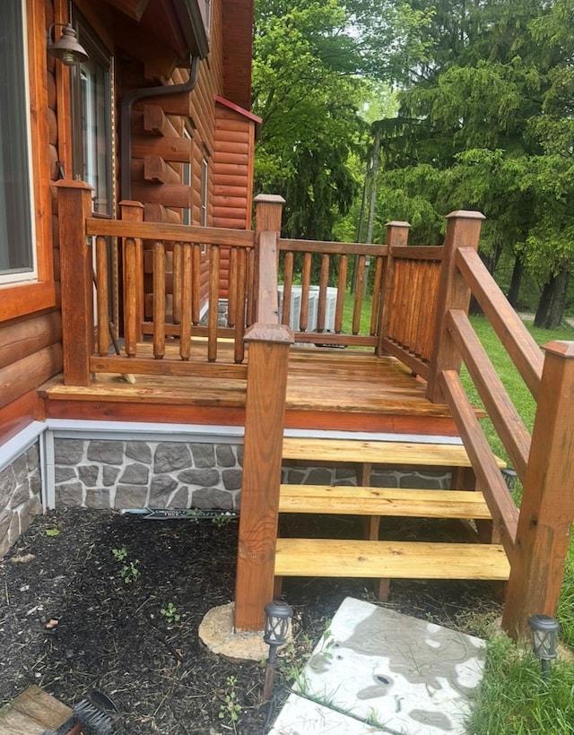 7402 Smokey Rd, Berlin Heights, OH 44814 - wooden deck featuring view of scattered trees