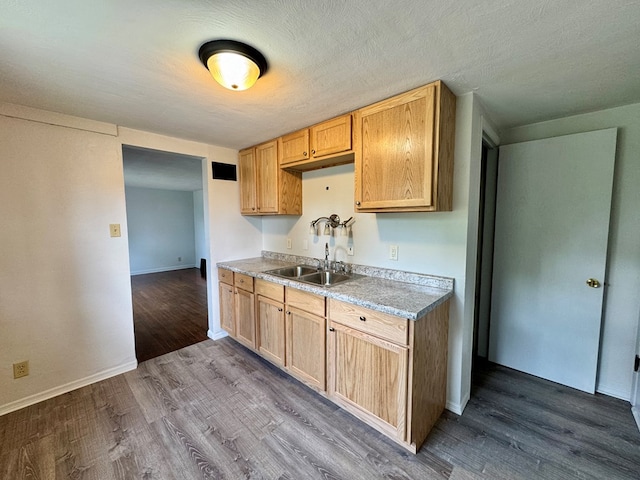 184 Mason St, Mansfield, OH 44902 - kitchen featuring dark wood-style flooring and light countertops