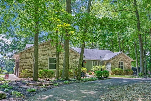 7326 State Route 19 Unit 27-30, Mount Gilead, OH 43338 - mid-century home with stone siding