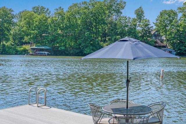 7326 State Route 19 Unit 27-30, Mount Gilead, OH 43338 - dock area featuring a water view