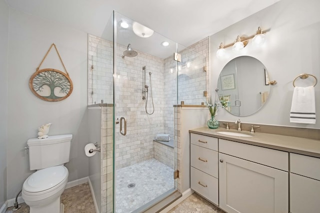 7326 State Route 19 Unit 27-30, Mount Gilead, OH 43338 - full bath featuring vanity and a shower stall